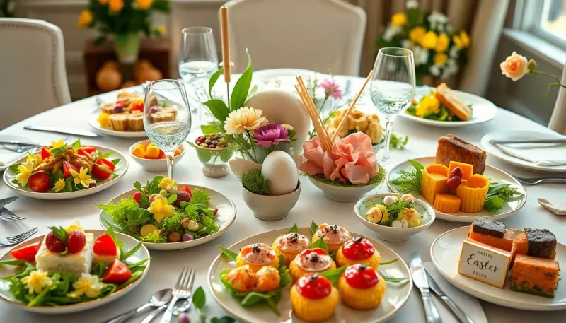 10 entrées de Pâques chic pour une table de restaurant