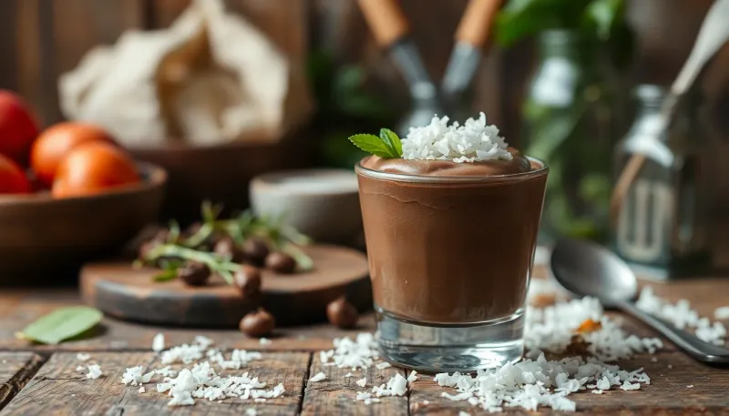 Crème dessert vegan chocolat-coco : la recette express à 3 ingrédients révélée