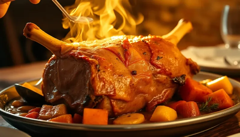 Gigot d'agneau à la cocotte : la cuisson lente révélée pour un repas de Pâques