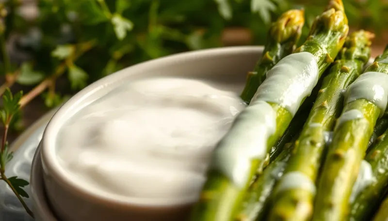 Sauce légère au yaourt : réinventez vos asperges de printemps en deux minutes